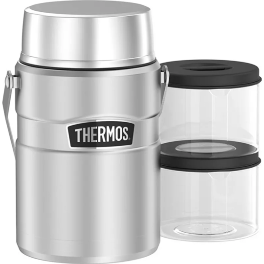 Термос для еды «Thermos» SK3030 MS, 491474, серый, 1.39 л