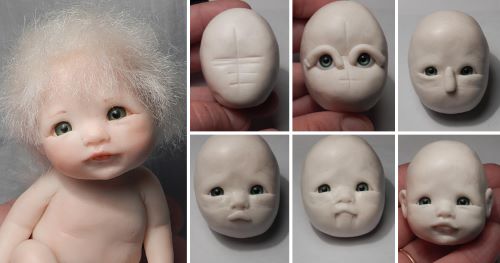 Полимерная глина для лепки кукол  CERNIT DOLL 010 белый 500 гр