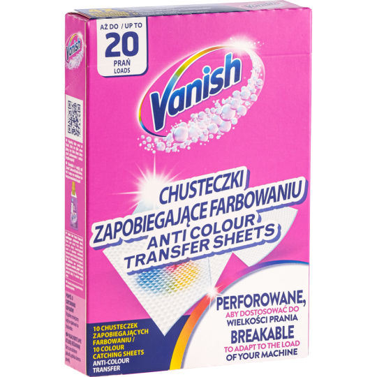 Салфетки против закрашивания белья «Vanish» Color Protect, 10 шт