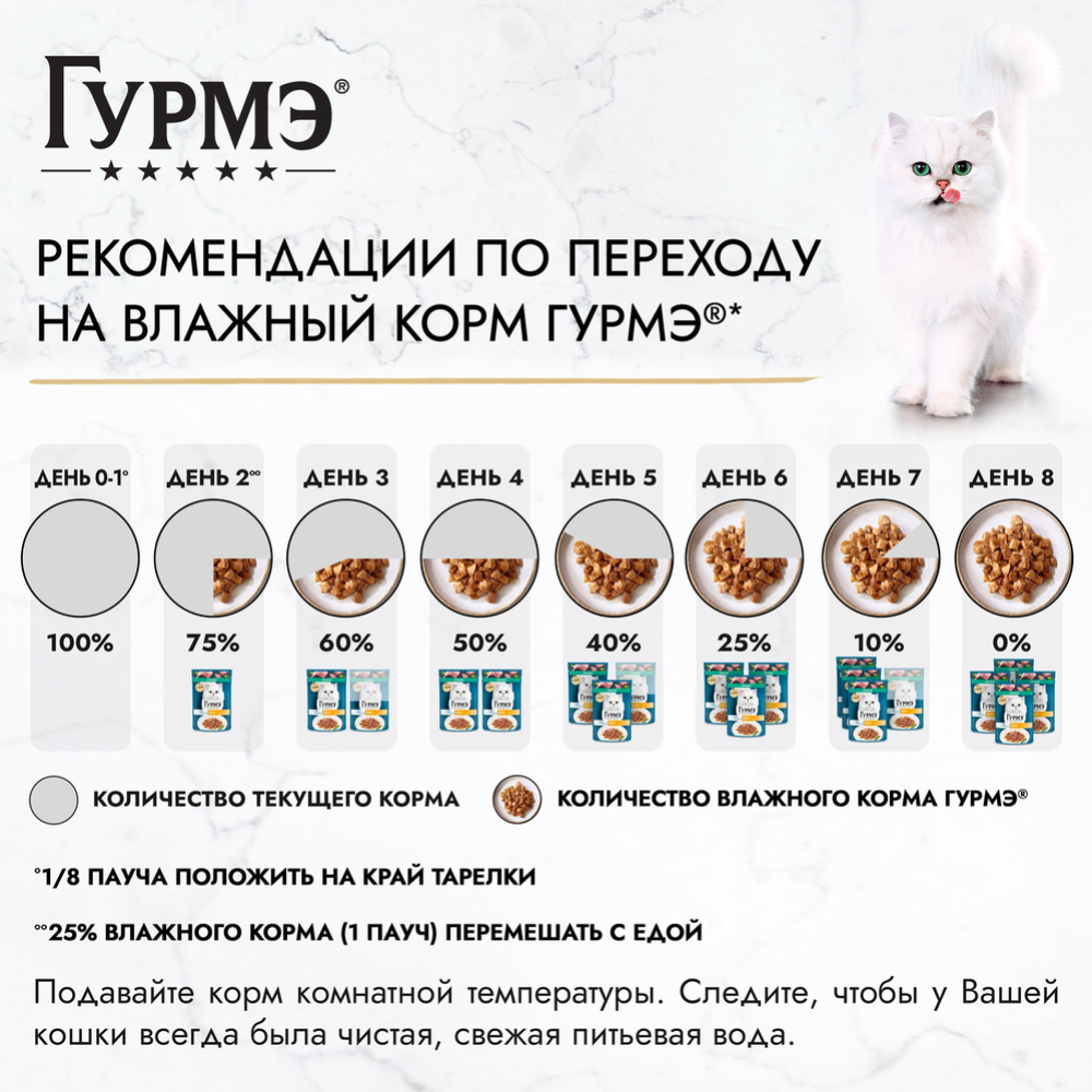 Корм для кошек «Гурмэ» Перл, говядина в соусе, 75 г #8