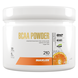 BCAA Maxler BCAA Powder 2:1:1 Sugar Free 210 g - Orange