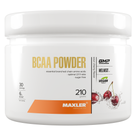 BCAA Maxler BCAA Powder 2:1:1 Sugar Free 210 g - Sour Cherry