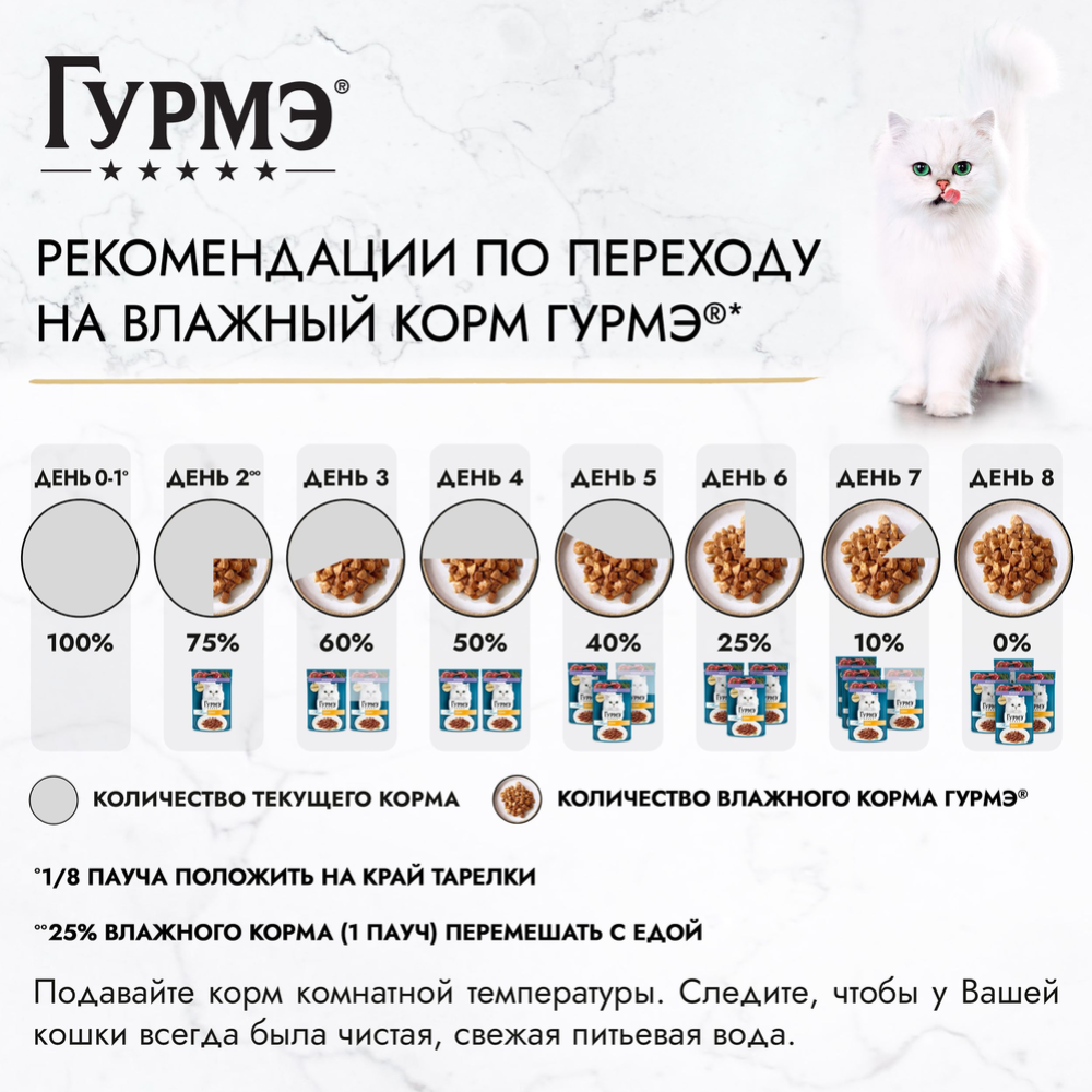 Корм для кошек «Гурмэ» Перл, ягненок в соусе, 75 г #8
