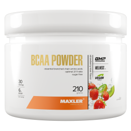 BCAA Maxler BCAA Powder 2:1:1 Sugar Free 210 g - Strawberry Kiwi