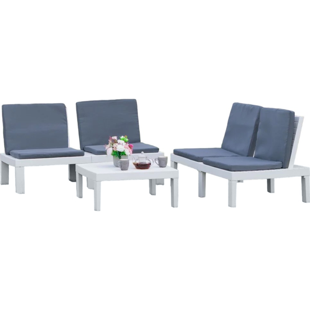 Набор мебели «Progarden» Molok, MOL05CCB, белый, 5 предметов