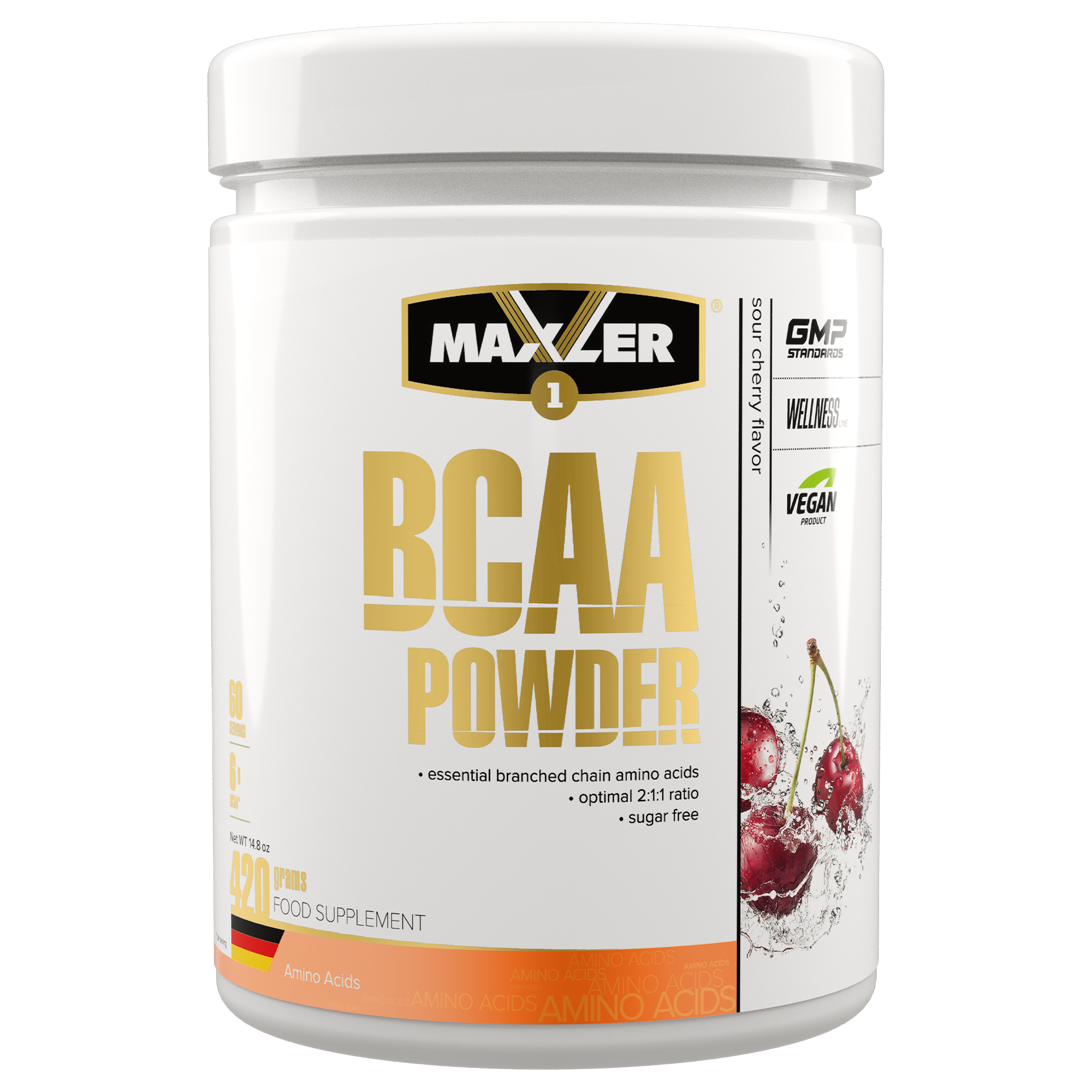 ВСАА Maxler BCAA Powder 2:1:1 Sugar Free 420 g - Sour Cherry