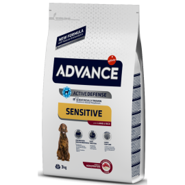 Корм для собак «Advance» Sensitive, ягненок и рис, 3 кг