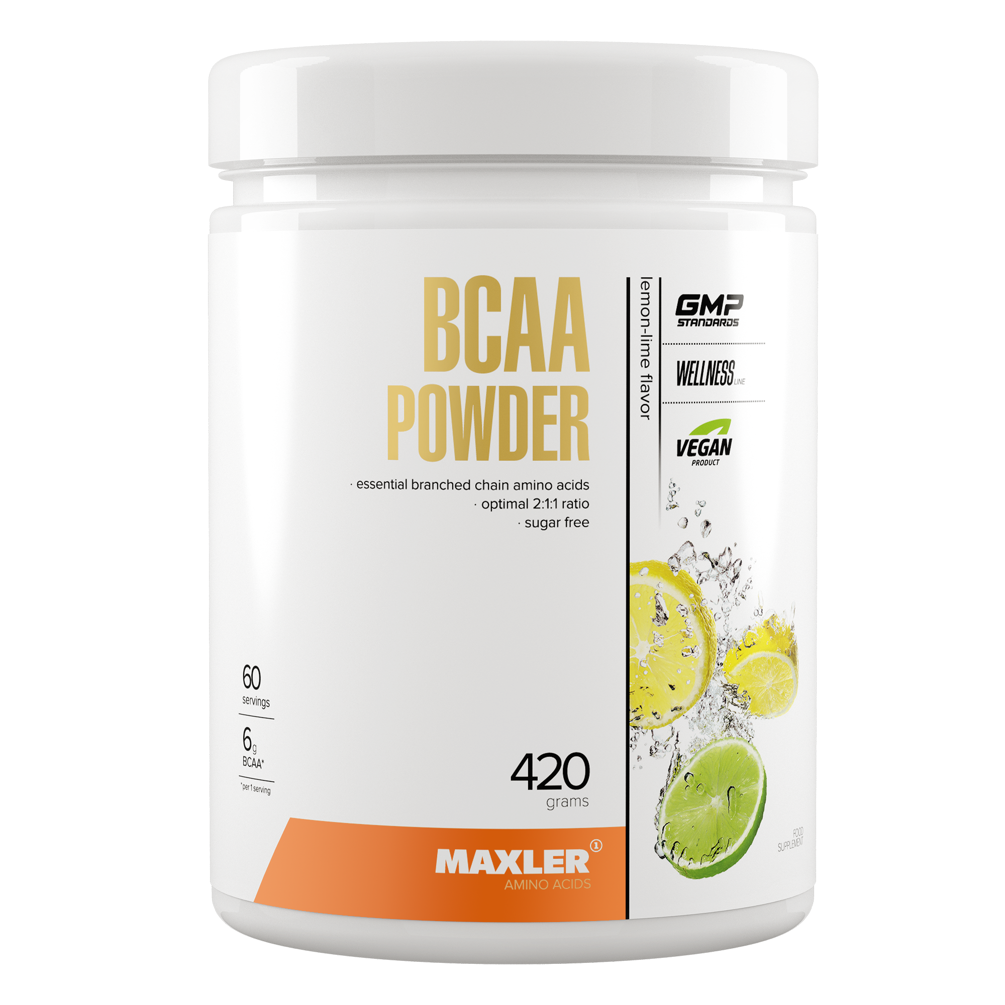 ВСАА Maxler BCAA Powder 2:1:1 Sugar Free 420 g - Lemon-Lime