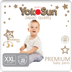 Под­гуз­ни­ки-тру­си­ки дет­ские «YokoSun» Premium, размер XXL, 15-23 кг, 28 шт