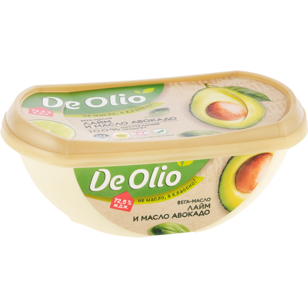 Вега-масло «De Olio» лайм и масло аво­ка­до, 72.5%, 220 г