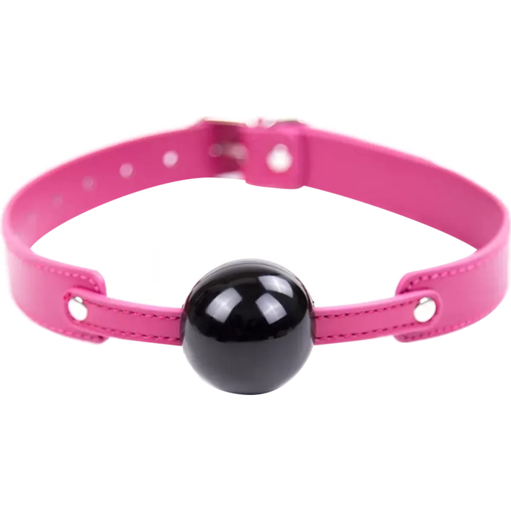 Кляп-шар «Kissexpo» 222102014, черный/фиолетовый