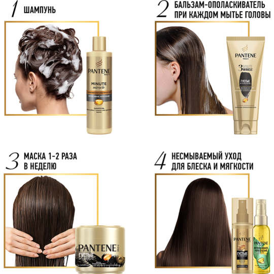 Масло для волос «Pantene» Интенсивное укрепление, Argan, 100 мл