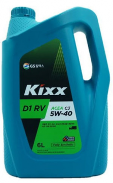 Масло моторное синтетическое KIXX D1 RV 5W40 6L (SUV) ACEA C3 API SN_CF