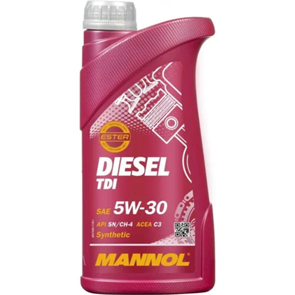 Моторное масло «Mannol» Diesel, 5w30, API SM/SF, 1 л