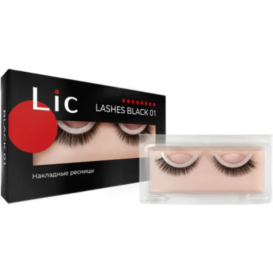 Ресницы накладные «Lic» False Lashes Black 01 New