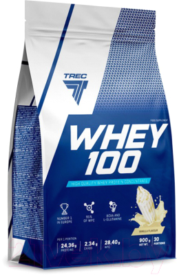 Протеин от Trec Nutrition Whey 100 (900 гр) ваниль