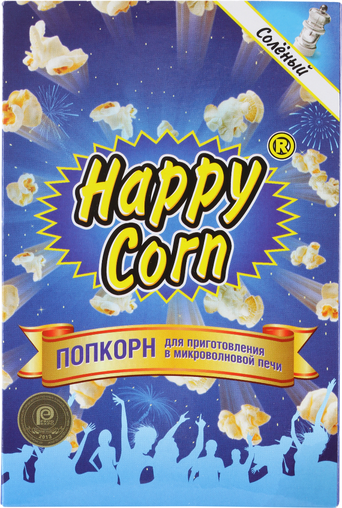 Зерно кукурузы для СВЧ «HappyСorn» соленый, 100 г #0