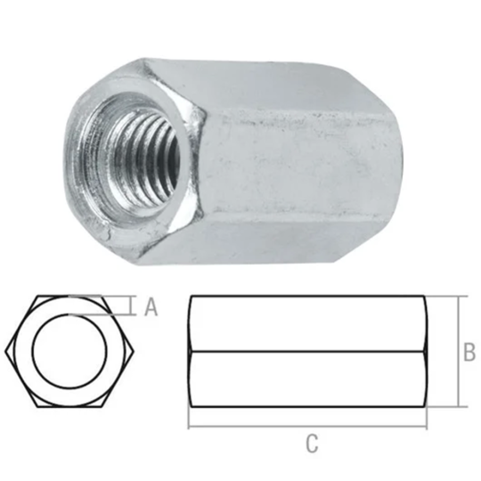 Гайка шестигранная «Starfix» SMC1-47290-20.