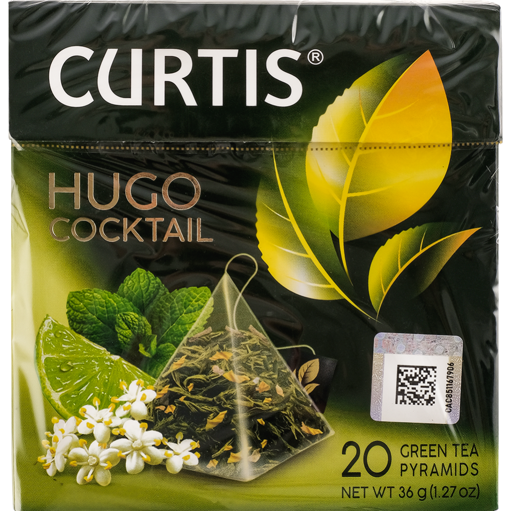 Чай зе­ле­ный «Curtis» Hugo Cocktail, 20х1.8 г