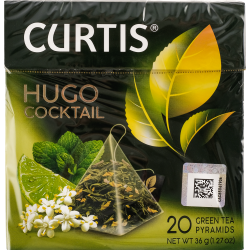 Чай зе­ле­ный «Curtis» Hugo Cocktail, 20х1.8 г