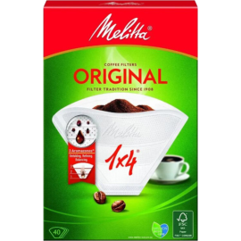 Фильтры для кофе «Melitta» 1X4/40, белый, 40 шт