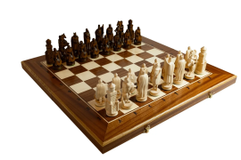 Шахматы "Рыцарские" ручной работы деревянные   121 ,  64.5*64.5 , Madon , Польша