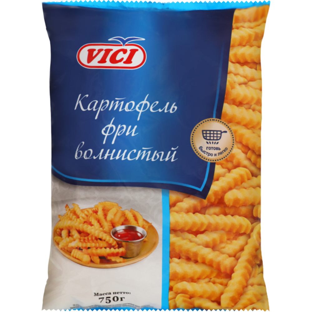 Картофель фри «VICI» волнистый, замороженный, 750 г #0