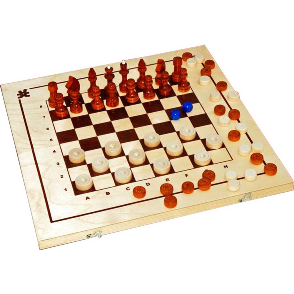 Набор игр «Нескучные игры» Шахматы, шашки, нарды 3 в 1, ШК-1