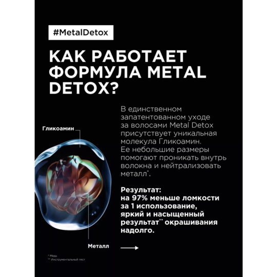 Масло для волос «L'Oreal Professionnel» Serie Expert, Мetal Detox, 50 мл