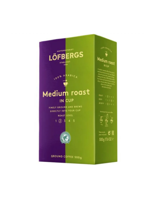 Кофе молотый Lofbergs Medium roast in cup 500гр