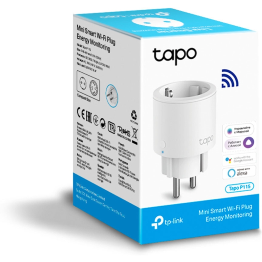 Умная розетка «TP-Link» Tapo P115(1-pack)