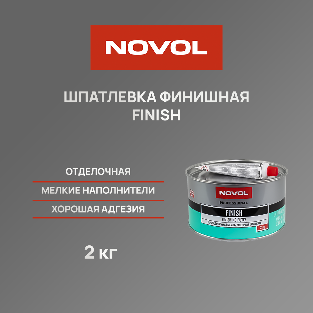 Шпатлевка финишная NOVOL FINISH - 2.0 кг