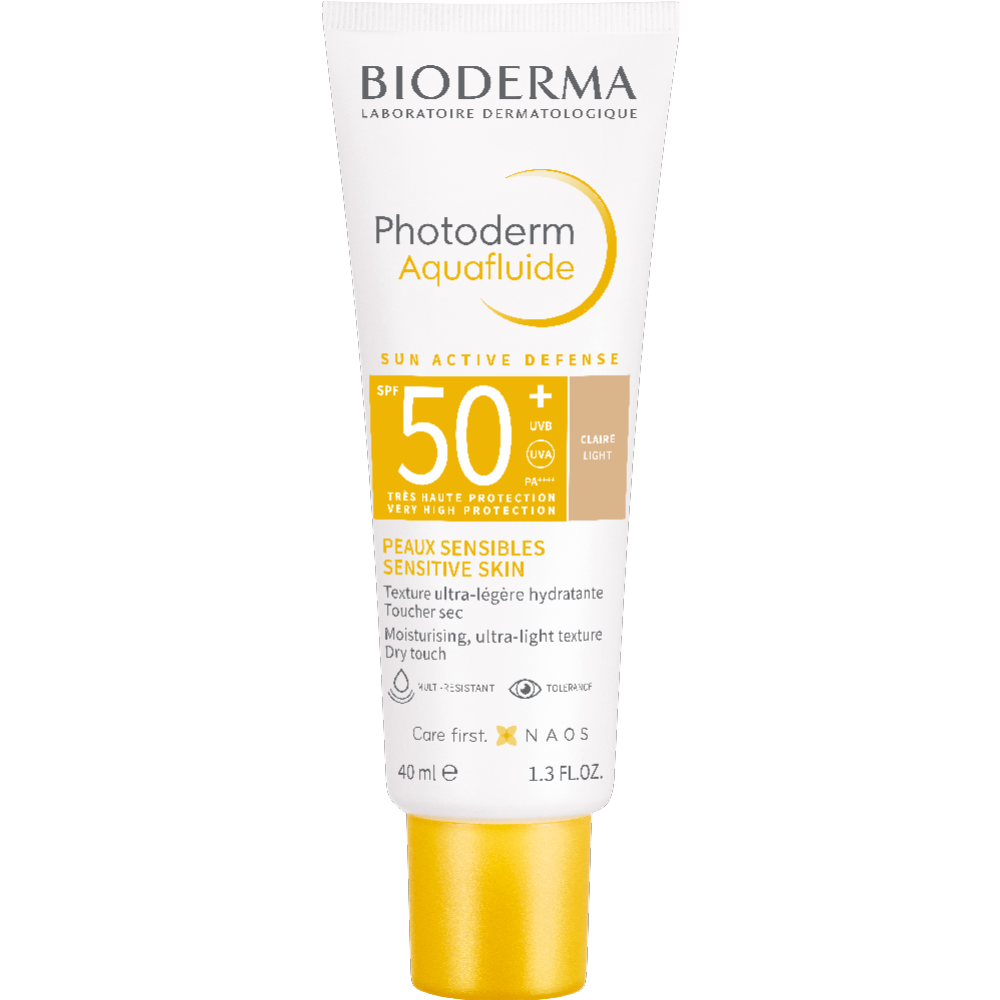 Солнцезащитный флюид «Bioderma» Photoderm Aquafluide SPF50+, тон light, 40 мл