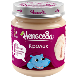 Пюре мясное «Непоседа» из кролика, 95 г