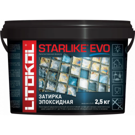 Фуга «Litokol» Эпоксидная, Starlike Evo S.202, телесный, 2.5 кг