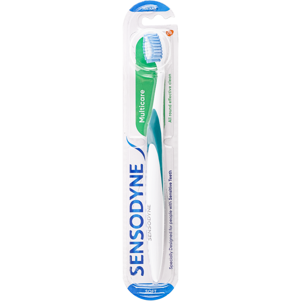 Зубная щетка «Sensodyne» Multicare, темно-зеленая, мягкая #0