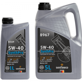 Мо­тор­ное масло «Senfineco» SynthPro 5W-40 API SN Acea C3, 8968, 4 л