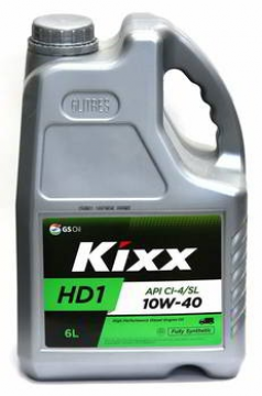 Масло моторное синтетическое KIXX D1 10W40, 6 л