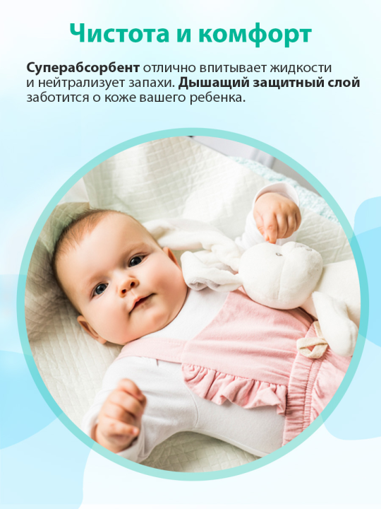 Пеленки гигиенические BabyOno, 60x90 см., 10 шт. (арт. 509)