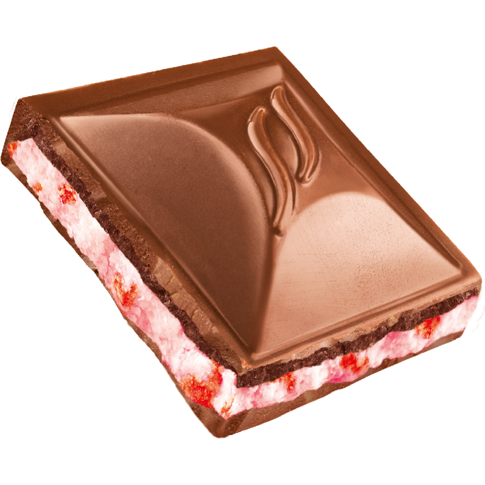Молочный шоколад «Nestle» Maxibon, со вкусом клубники и печеньем, 80 г #3