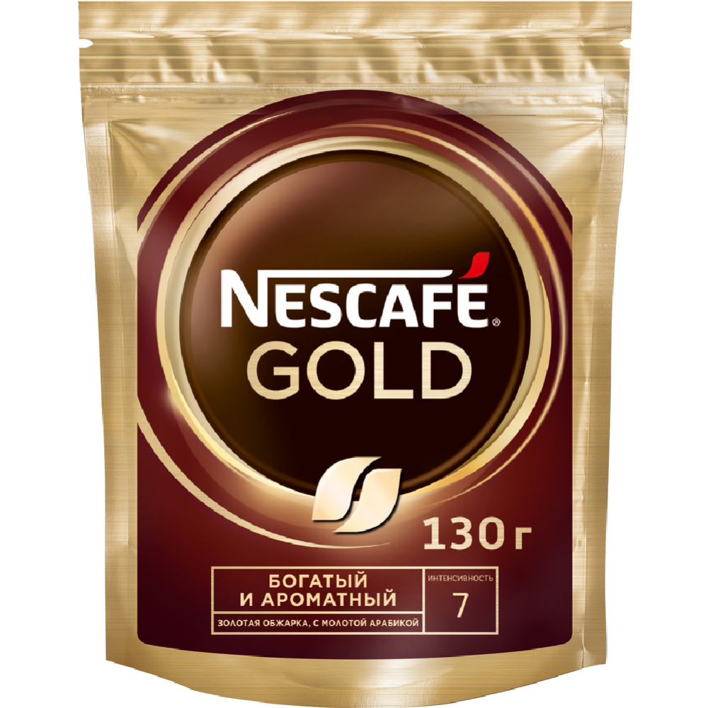 Кофе растворимый «Nescafe Gold» с добавлением молотого, 130 г #3
