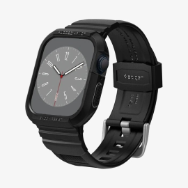 Ремешок с чехлом SPIGEN RUGGED ARMOR PRO для APPLE WATCH 4 / 5 / 6 / 7 / 8 / 9 / SE (44 / 45 MM) черный