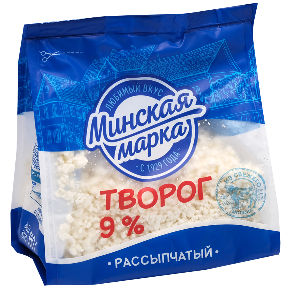Творог «Мин­ская марка» рас­сып­ча­тый, 9%, 350 г