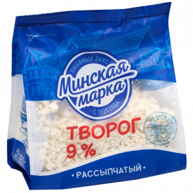 Творог «Мин­ская марка» рас­сып­ча­тый, 9%, 350 г