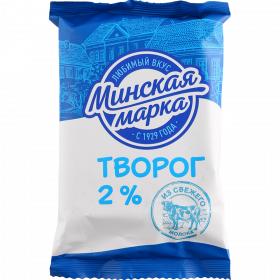 Творог «Мин­ская марка» клас­си­че­ский, 2%, 180 г