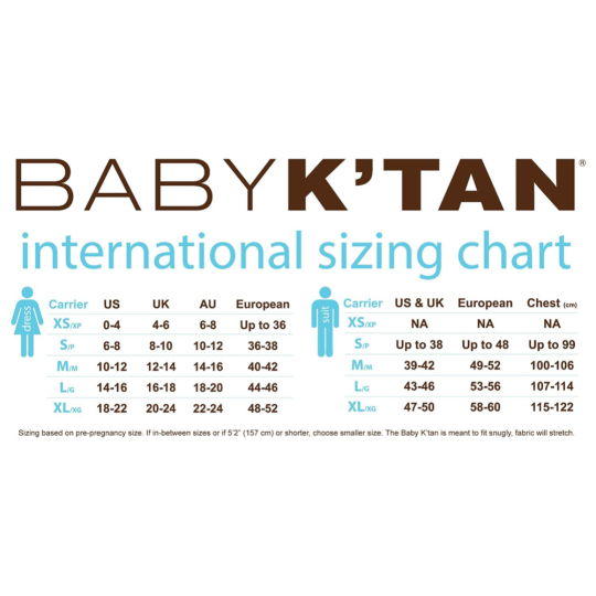 Детская переноска «Baby K'tan» BKBC-HG-XS Heather Grey Size-XS.