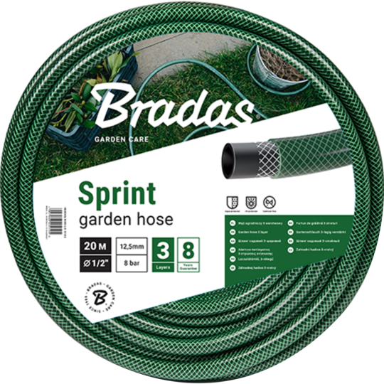 Шланг для полива «Bradas» Sprint 1", WFS110, 10 м