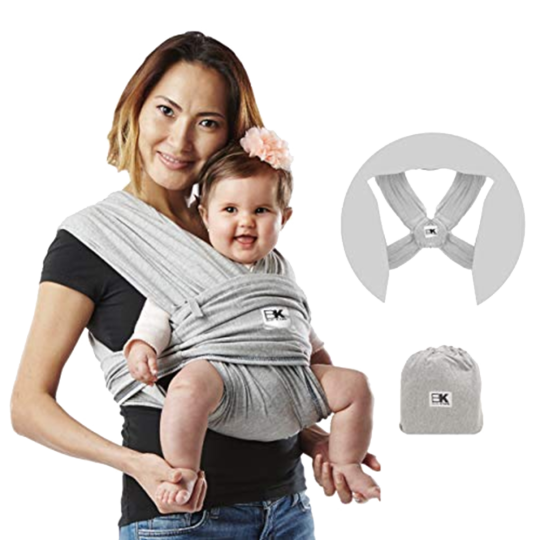 Детская переноска «Baby K'tan» BKBC-HG-X Heather Grey Size-X.