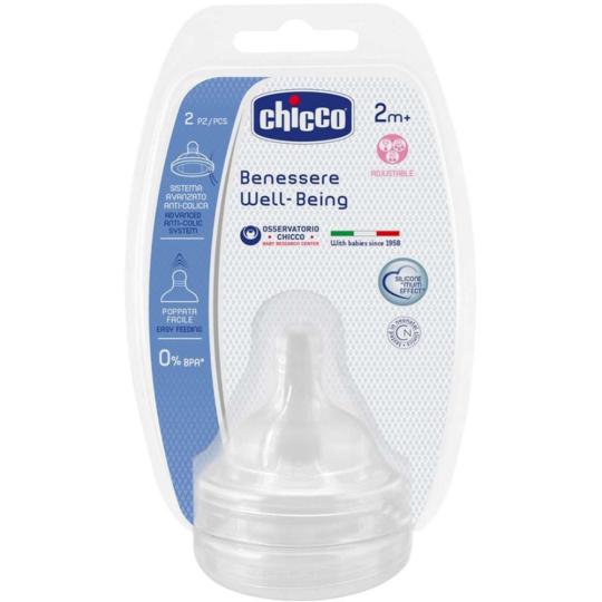 Соска «Chicco» well-being, 2мес+, 2шт