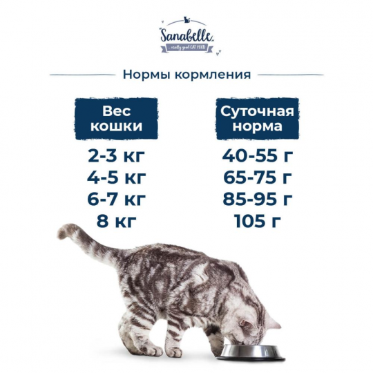 Корм для кошек сухой Sanabelle (Санабелль Эдалт с Форелью) 2 кг + ПОДАРОК